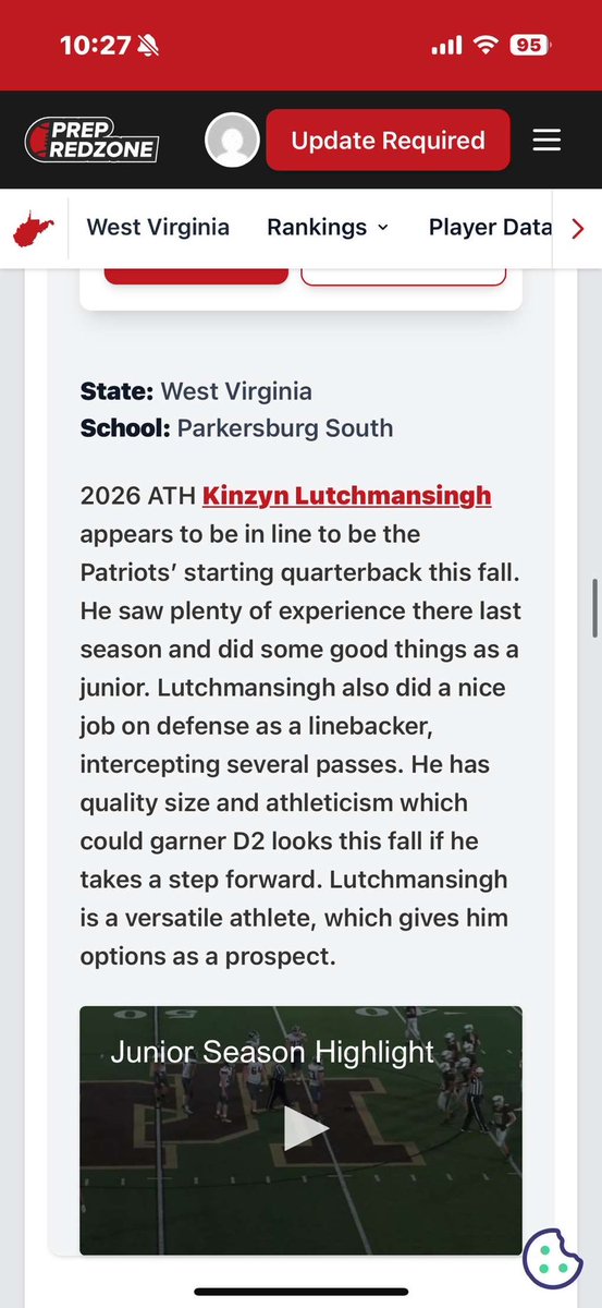 Kinzyn Lutchmansingh (@kinzynryder2007) on Twitter photo Big thanks to <a href="/PrepRedzoneWV/">Prep Redzone West Virginia</a>  for the write up. 5-5 though ? I love being the underdog, just another opportunity to go above and beyond everyone’s expectations !! 
#TCB #HardEdge #GDTBAP 
<a href="/Coach_ThompsonL/">Larry Thompson</a> <a href="/zachwalls45/">Zach Walls</a> <a href="/SchulerSam/">Sam Schuler</a> <a href="/braedenhamilt0n/">Braeden Hamilton</a> <a href="/old_youngblood/">OldManYoungblood</a> <a href="/WVUfootball/">West Virginia Football</a> Big thanks to <a href="/PrepRedzoneWV/">Prep Redzone West Virginia</a>  for the write up. 5-5 though ? I love being the underdog, just another opportunity to go above and beyond everyone’s expectations !! 
#TCB #HardEdge #GDTBAP 
<a href="/Coach_ThompsonL/">Larry Thompson</a> <a href="/zachwalls45/">Zach Walls</a> <a href="/SchulerSam/">Sam Schuler</a> <a href="/braedenhamilt0n/">Braeden Hamilton</a> <a href="/old_youngblood/">OldManYoungblood</a> <a href="/WVUfootball/">West Virginia Football</a>