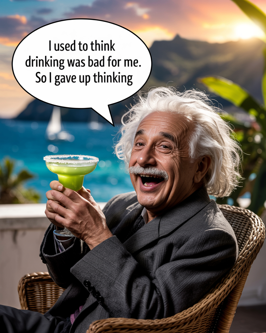 I used to think drinking was bad for me. So I gave up thinking😎