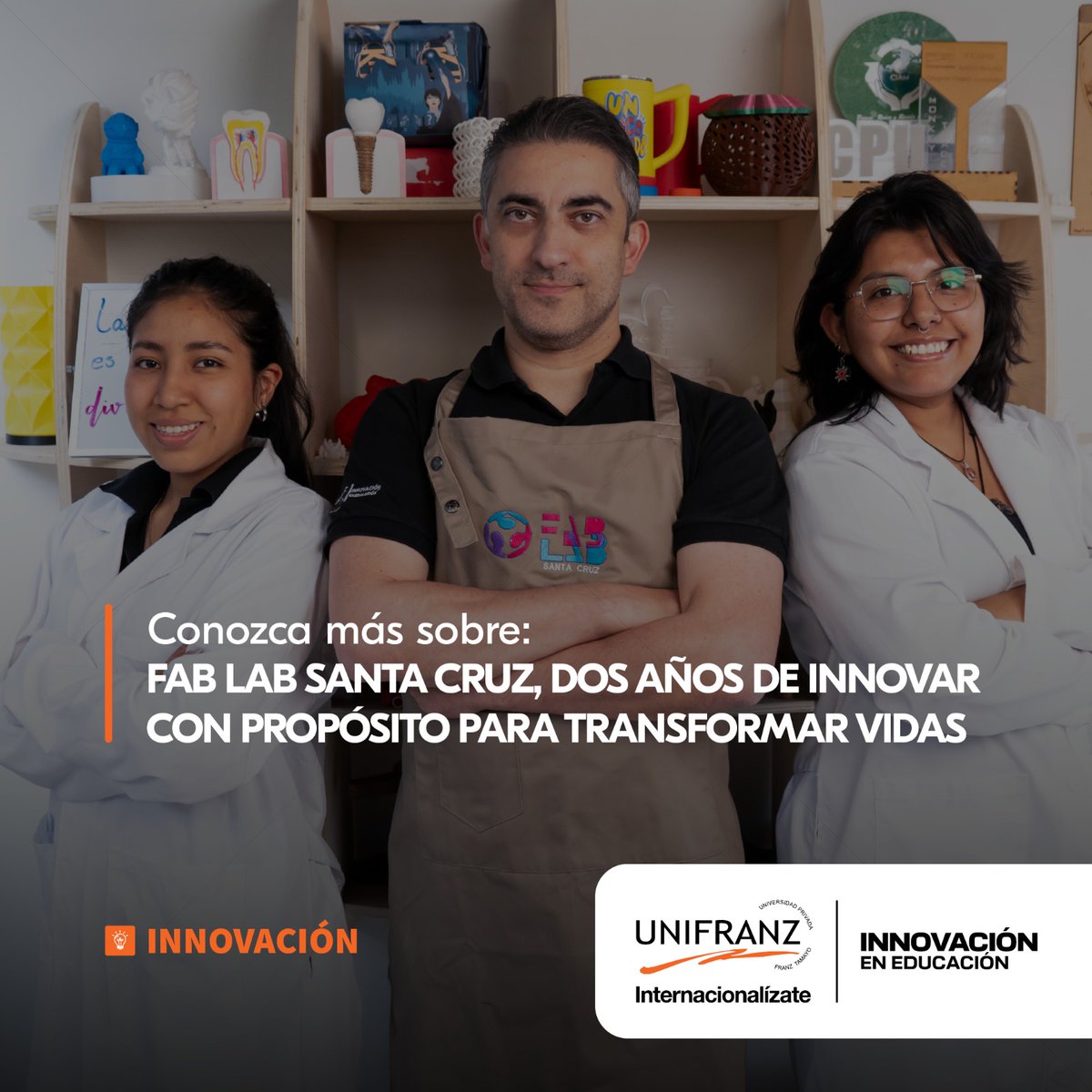 El #FabLabSantaCruz se ha convertido en un catalizador de talento joven, integrando disciplinas diversas, en un entorno de aprendizaje colaborativo impulsado por tecnología de punta.

Lea más: unifranz.edu.bo/.../fab-lab-sa…

#Unifranz #UnifranzSantaCruz #Internacionalización