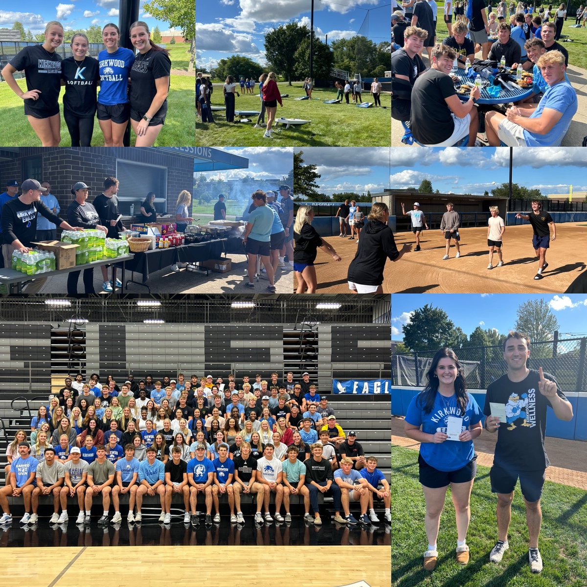 𝗞𝗶𝗿𝗸𝘄𝗼𝗼𝗱 𝗔𝘁𝗵𝗹𝗲𝘁𝗶𝗰𝘀 𝗞𝗶𝗰𝗸𝗼𝗳𝗳! 

We are excited to cheer on our new and returning Kirkwood Student-Athletes this year! 

#GoEagles🦅