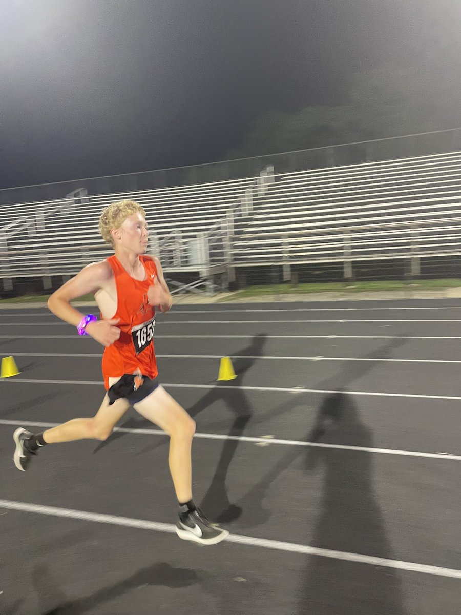 Big shout out to this kid who came out of the gate last night for his opening race in 16:55! This lands him on our All Time Honor Roll and completely crushes his PR from last year! Way to go Elijah! <a href="/AHSRaptorsAD/">AHS Athletics</a> <a href="/AHSXCBOYS/">Anderson XC Boys</a>
