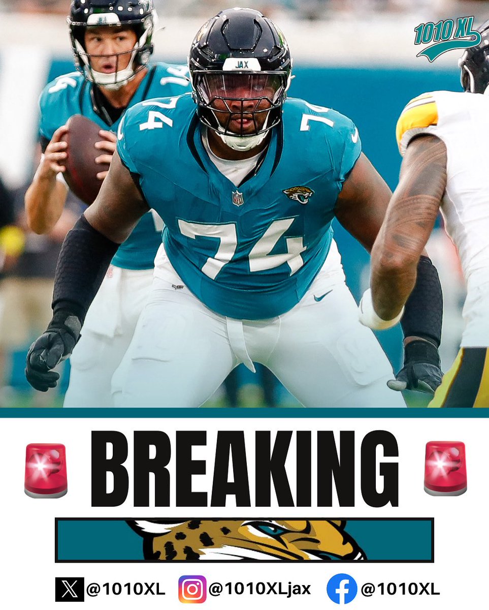 BREAKING: The Jaguars are trading OT Fred Johnson to the Eagles in exchange for a 2026 seventh-round pick, per Adam Schefter.

#Jaguars | #DUUUVAL