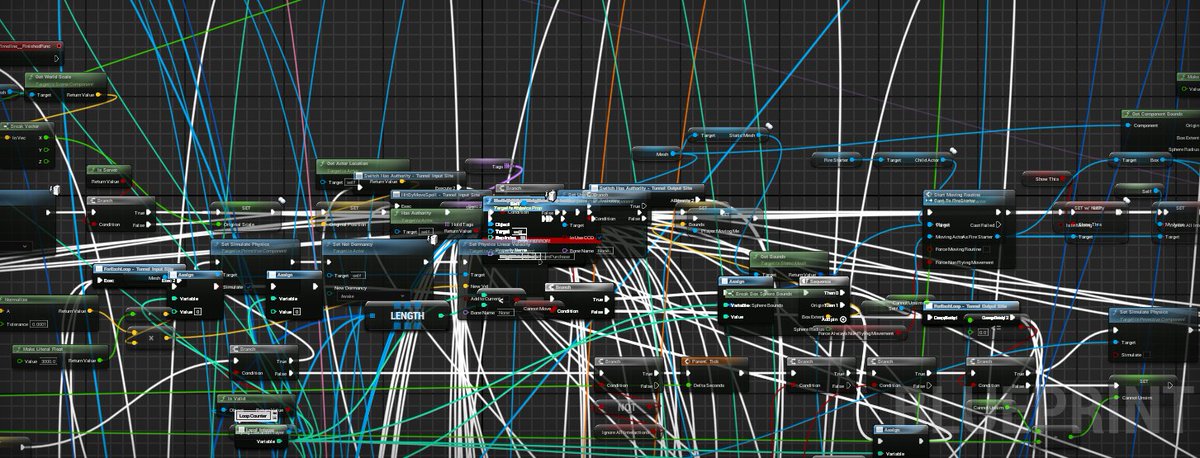 theredpix's tweet image. I was tasked with optimizing this project  🥲#unreal #blueprints #gamedev #programming