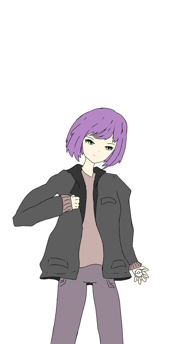 私のキャラクターを描き中