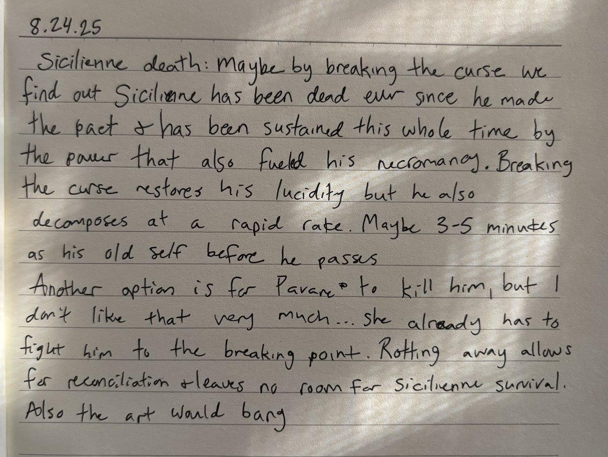 started an archambeau journal and im already off to a great start with the first entry. happy sicilienne death decision everybody