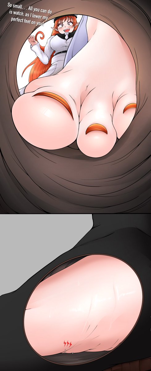 P Place comm for <a href="/Allosauro1/">AlexiaDiary /🇮🇹/🔞</a> Ameri looks down at her captured little friend, lowering her foot slowly just to rub her victory over his face. The best part is… all he can do is watch!