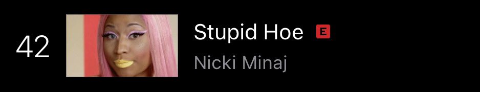 3 MVs featuring <a href="/NICKIMINAJ/">Nicki Minaj</a> are charting on the UK iTunes MV charts 🇬🇧:

#28 Princess Diana
#40 Barbie World
#42 Stupid H*e