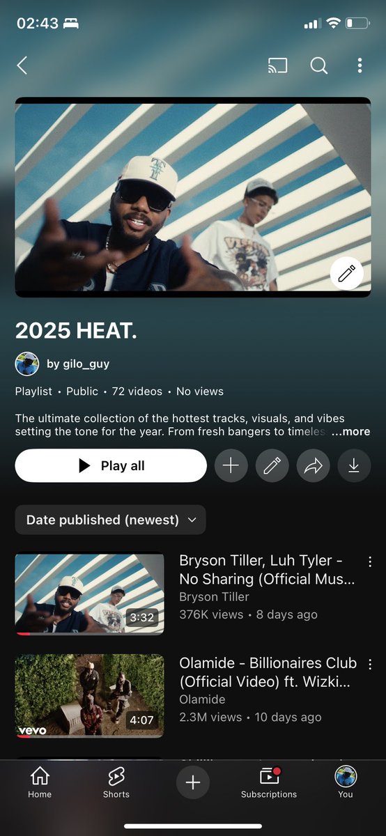 gilo_guy's tweet photo. 2025 just got hotter 🔥 Check out my new playlist 2025 Heat – nonstop bangers, pure vibes. Tap in 👇 https://t.co/QZ6oJ2UsOI https://t.co/ORlMJnEpun