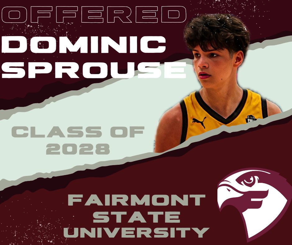 Dominic Sprouse (@domsprouse1) on Twitter photo After a great camp and conversation with <a href="/CoachTimKoenig/">Tim Koenig</a> , Iโm blessed to receive my first offer from Fairmont State University.
Appreciate <a href="/CoachDKummer/">Donald Kummer</a> <a href="/TrentHowardFSU/">Trent Howard</a> too! Itโs also a really big honor to be the first sophomore to receive an offer during coachโs tenure. After a great camp and conversation with <a href="/CoachTimKoenig/">Tim Koenig</a> , Iโm blessed to receive my first offer from Fairmont State University.
Appreciate <a href="/CoachDKummer/">Donald Kummer</a> <a href="/TrentHowardFSU/">Trent Howard</a> too! Itโs also a really big honor to be the first sophomore to receive an offer during coachโs tenure.