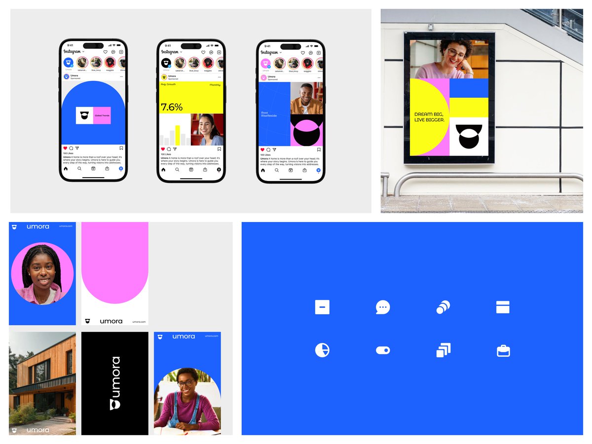 Vexo_Lab's tweet image. umora- logo &amp;amp; brand identity