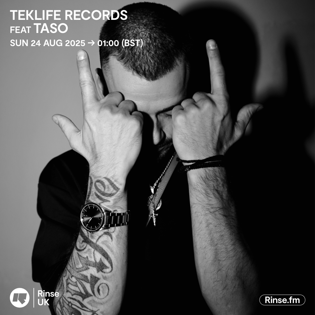 TEKLIFE feat TASO  LIVE in 5 min on <a href="/RinseFM/">Rinse FM</a>