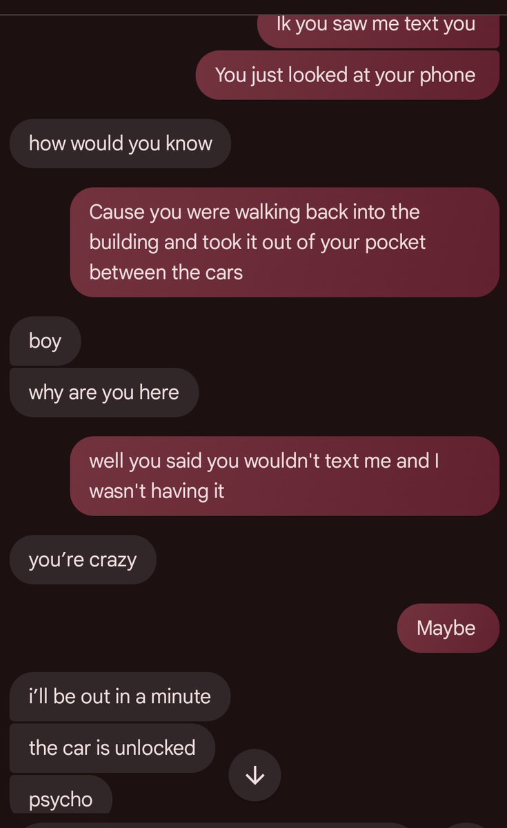 May have shown her I'm not all the way there and now she's more in love......