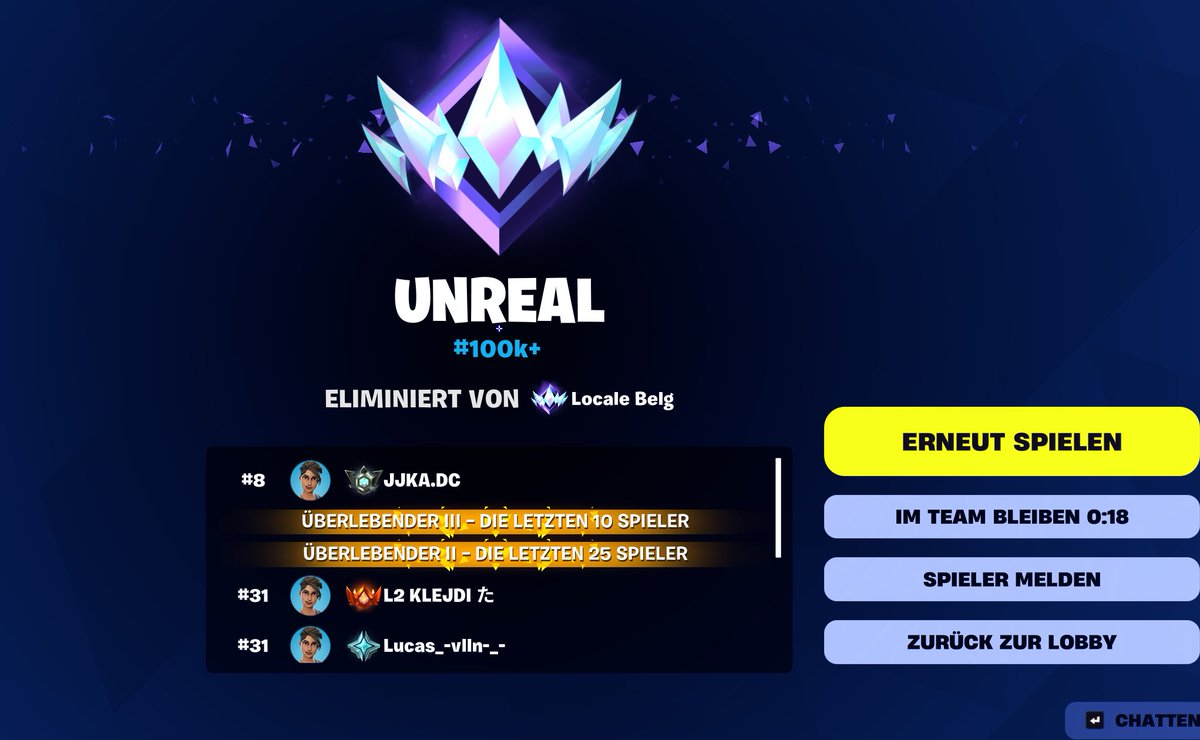 PoisonEsports0's tweet photo. Unreal in Reload nach 2 Tagen Grinding erreicht #fortnite #grind #Unreal https://t.co/c8LwUgB8EY