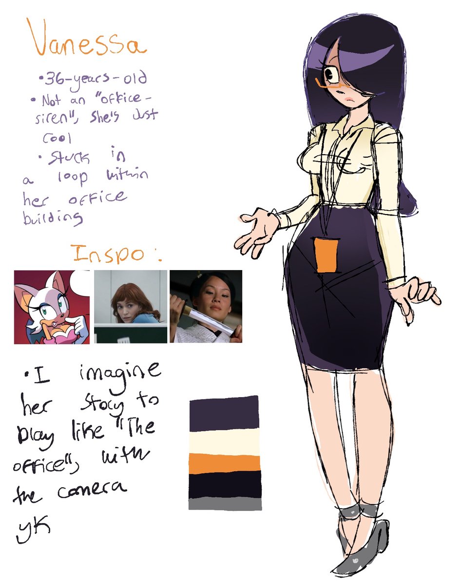 I’ll prob tweak some things in her design, but here’s Vanessa!