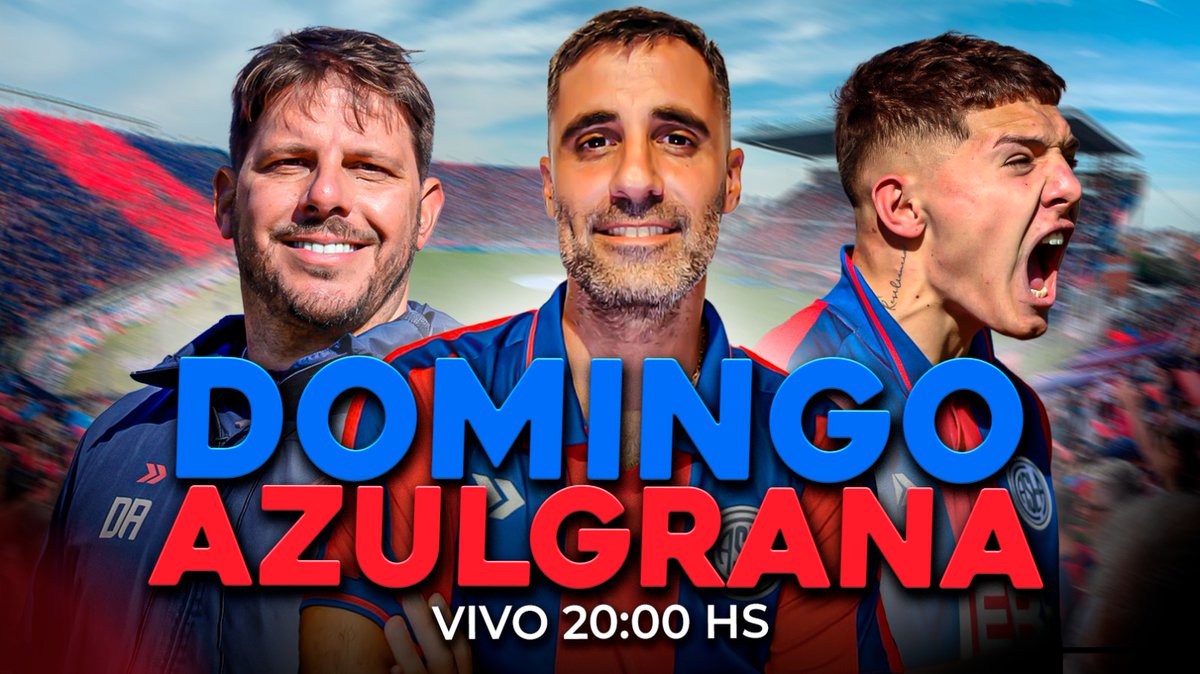 Nos vemos de las 20 en vivo, como todos los domingos, para hablar de San Lorenzo. 💙❤️
▶️youtube.com/live/dE4DG9FSz…