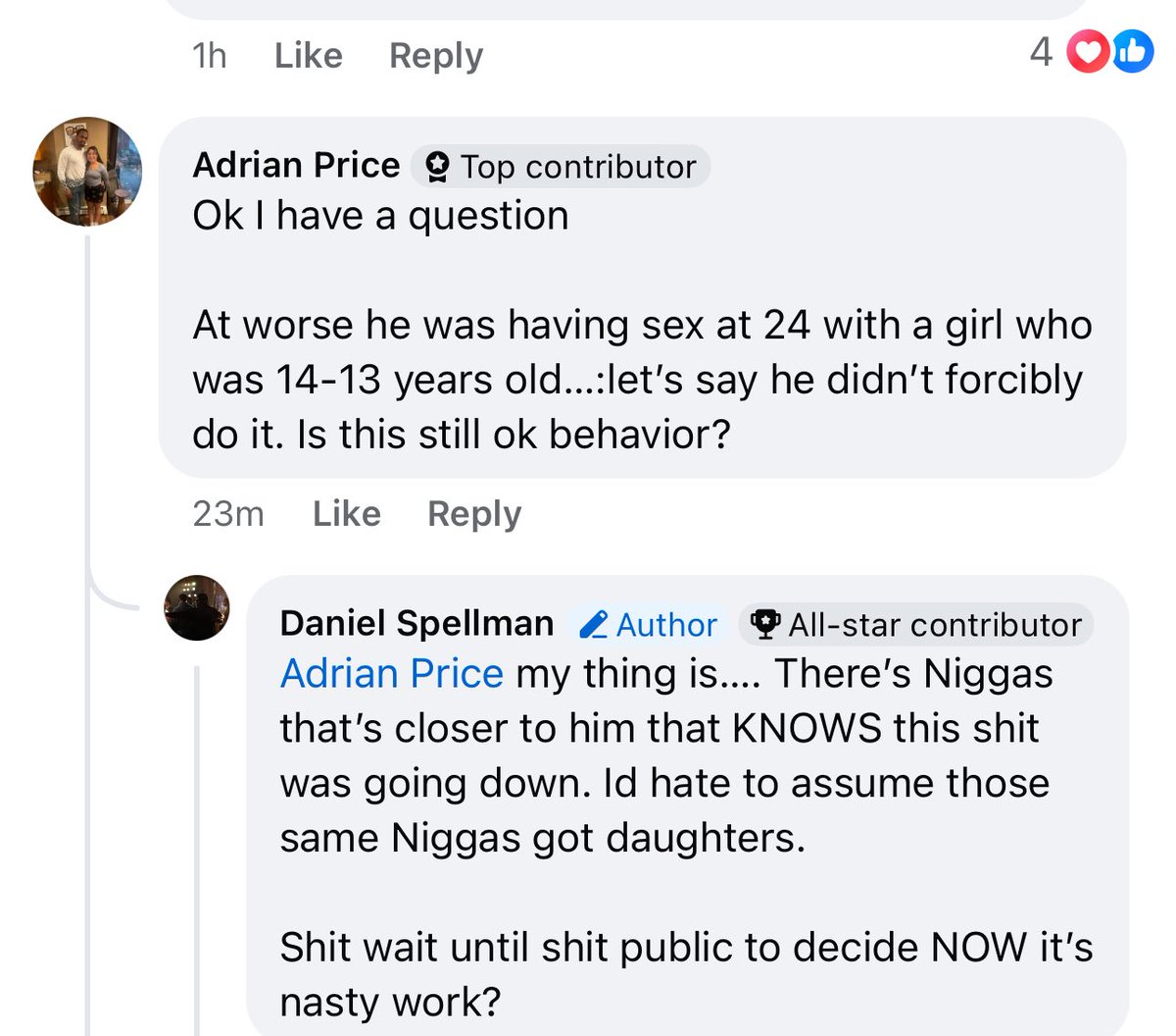 I’m buggin or this a weird pedo ass question to ask 😂 tf no it’s not ok behavior tf