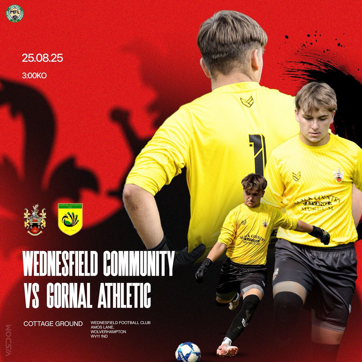 Bank holiday monday footy! 

Bar open
Hot food sold 
Local non league football

<a href="/MidlandLeague/">Capelli Sport Midland Football League</a> 

❤️🖤