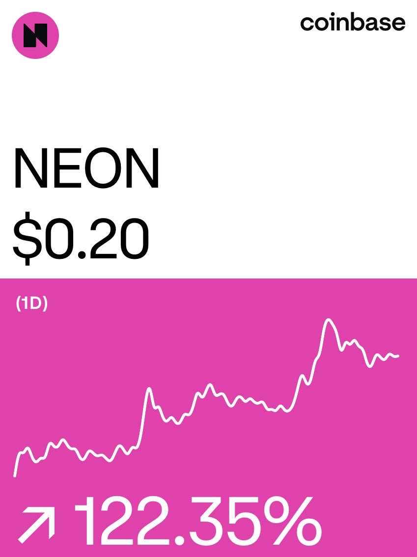 Neon EVM on @Coinbase: coinbase.com/price/neon?utm…