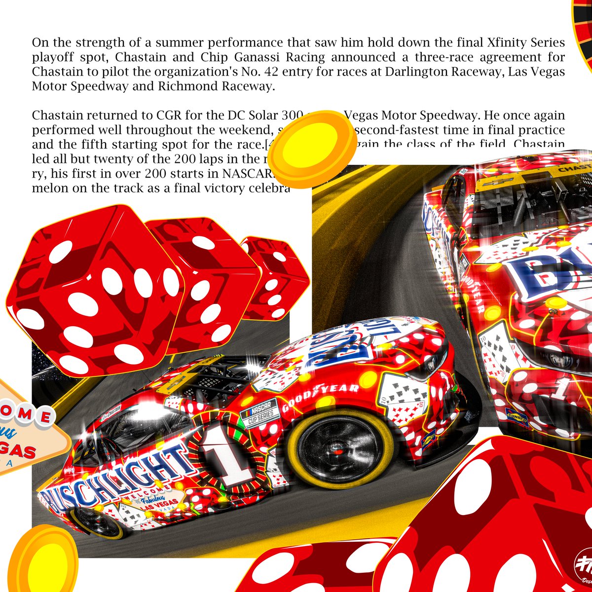 paj_designs's tweet image. The melon man delivering at @LVMotorSpeedway isn't a roll of the dice. It's a guaranteed payday.
@RossChastain @BuschBeer @TeamTrackhouse concept.
#rosschastain #buschlight #lasvegas #trackhouse #nascar #nascarcupseries #graphicdesign