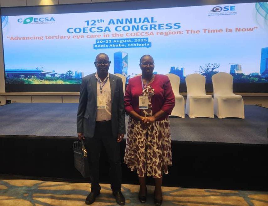 #COECSA2025 
Meet our experienced and senior colleagues in the profession Dr. Dan Bwonya <a href="/MengoHospital/">Mengo Hospital</a> and Dr. Arach @Benedictine Hospital Tororo.