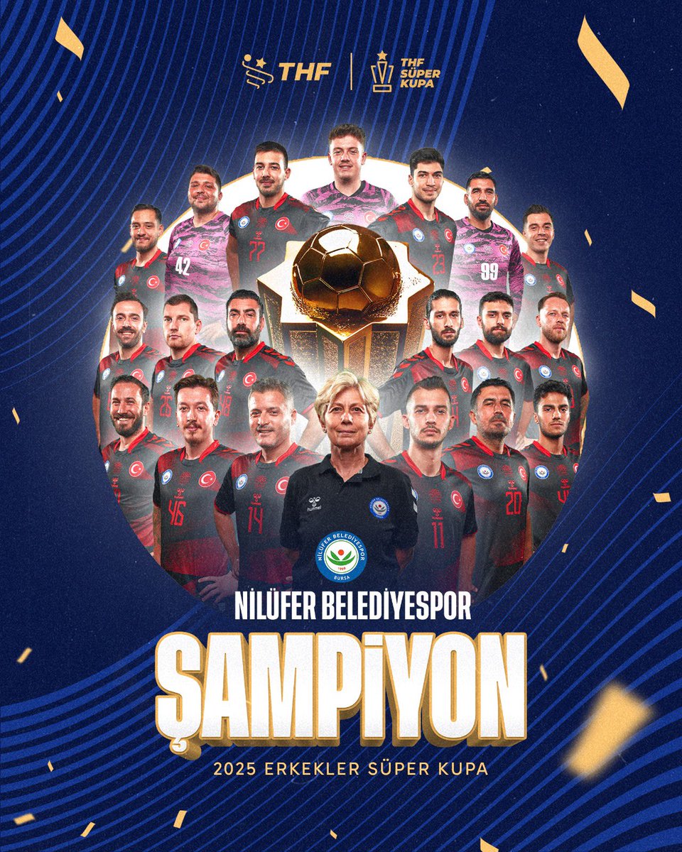 🏆 𝑪𝒉𝒂𝒎𝒑𝒊𝒐𝒏𝒔!

🏆 Erkekler Süper Kupa’da Şampiyon Nilüfer Belediyespor!

🔥 Finalde Beşiktaş ile Nilüfer Belediyespor karşı karşıya geldi.
⏱ Normal süresi 33-33 berabere biten mücadelede kazanan, 7 metre atışları ile belli oldu.

Nefes kesen maçta 36-37’lik skorla