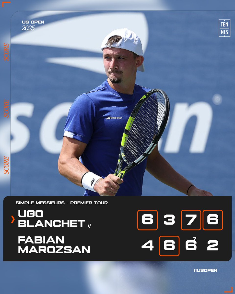 L'EXPLOIT D'UGO BLANCHET 🤯

Après être sorti des qualifications, Ugo Blanchet prolonge le rêve américain en sortant Fabian Marozsan au premier tour 🔥

#USOpen