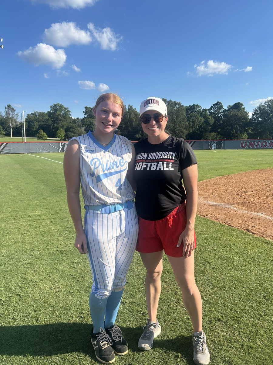 Went to Union University’s softball camp yesterday!! I had a great time! <a href="/UUAthleticsSB/">Union University Softball</a>