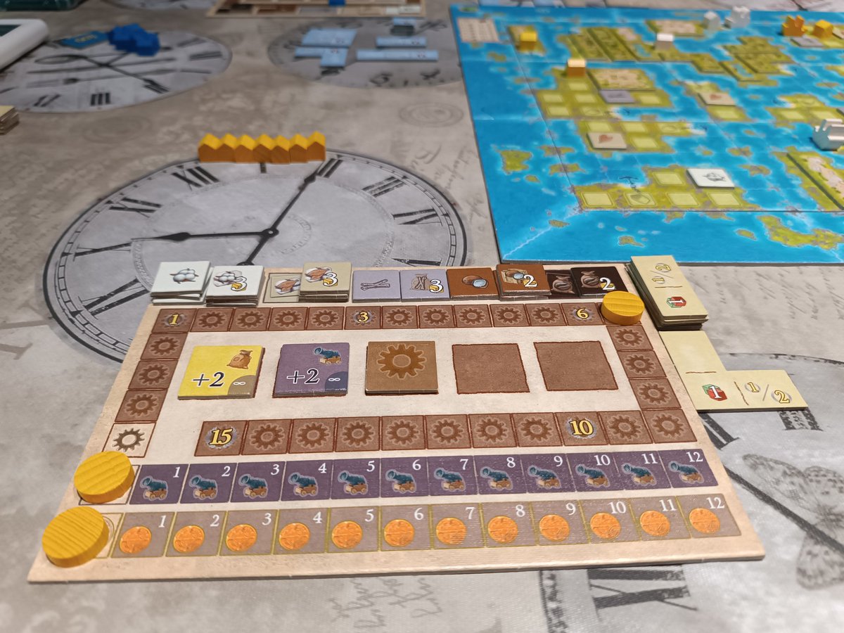 Muy buen Domingo con <a href="/Na_chete62/">Nachete</a> y Ana jugando a La isla de Skye y Amerigo, explicaciones sublimes de Ana, vaya memoria, los 2 juegos facilotes y rápidos, se le nota sus añitos, ni que decir tiene que no gané ninguna partida, Nacho al Skye, Ana al Amerigo, yo a  verlas venir jiji