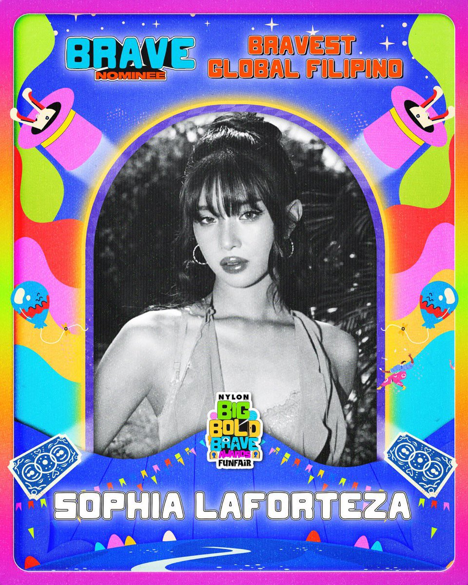 KATSEYE's Sophia is nominated at Big Bold Brave Awards 2025 of NYLON Manila as “Bravest Global Filipino”

Vote here: nylonmanila.com/voice/big-bold…

Important Notes:
1. Unlimited voting. Refresh to vote again.
2. Voting lasts until:
Sept. 1, 11:59PM, PHT
Sept. 2, 12:59AM KST
Sept. 1,