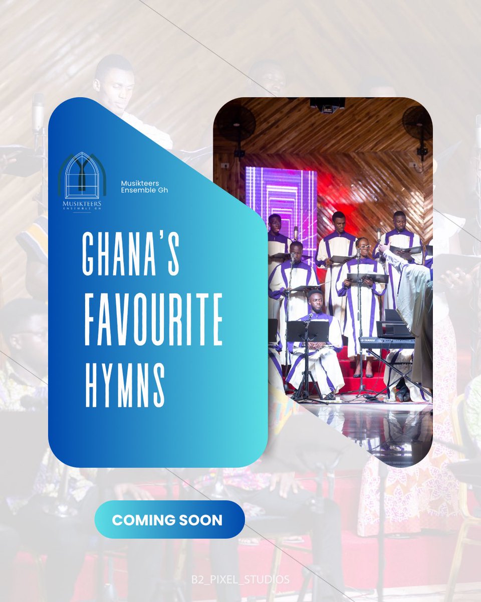 ✨ Timeless hymns, reimagined with devotion and harmony.
*Musikteers Ensemble Gh presents Ghana’s Favourite Hymns* — a celebration of faith, heritage, and song. 🎶

*Coming soon....*

Subscribe in Anticipation: youtube.com/@musikteersens…