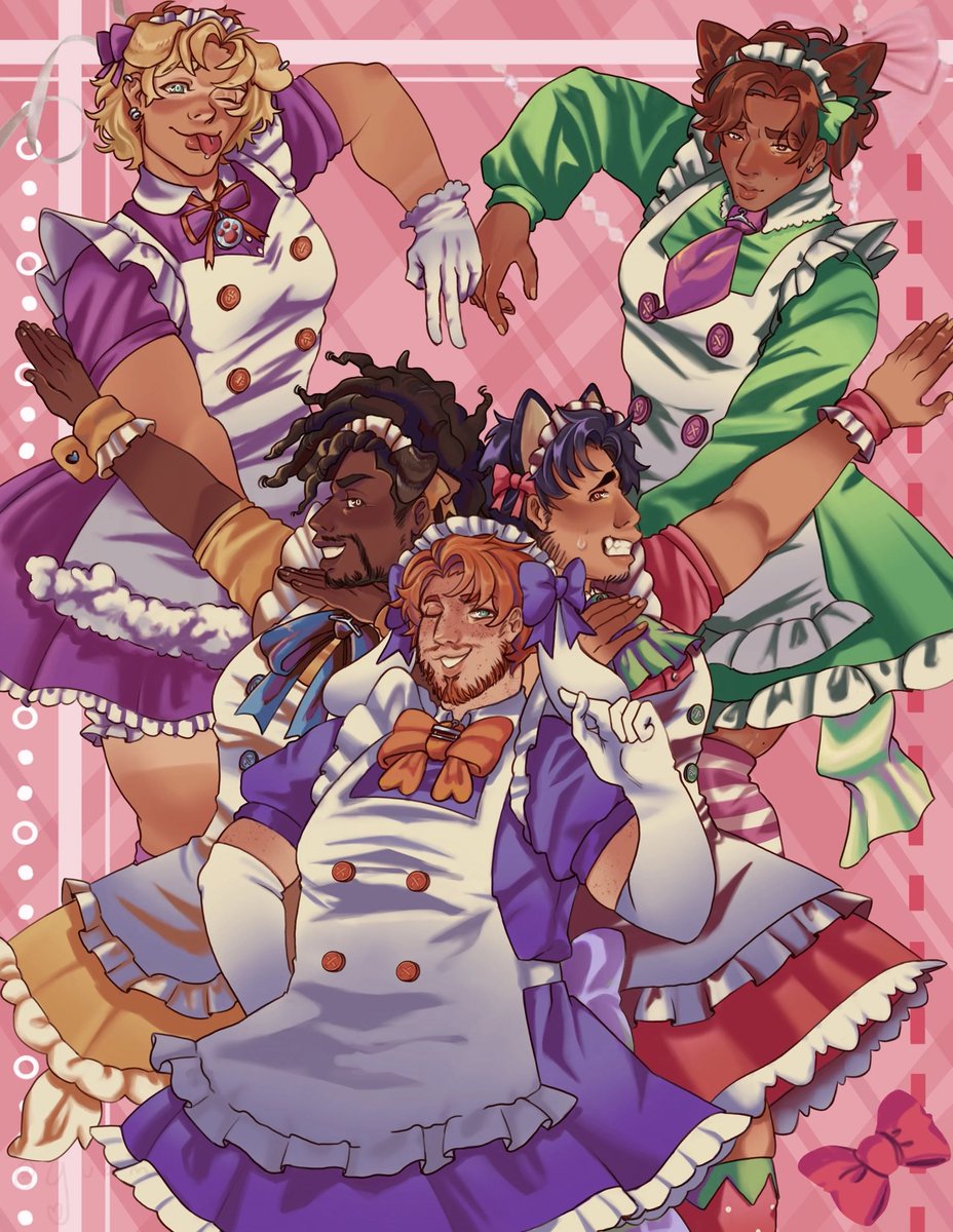 Yuama-Gaku🦇 (@yuamagaku) on Twitter photo So excited to finally share my final piece for the maid Hanks!! I love these cuties so much 🥹
Design by: <a href="/DiegoPinkberry/">usagi pinkberry</a> (plzzz check out their stuff I’m obsessed with their art✨)
#DateEverything #TheHanks #dateeverythinggame #dateeverythingfanart So excited to finally share my final piece for the maid Hanks!! I love these cuties so much 🥹
Design by: <a href="/DiegoPinkberry/">usagi pinkberry</a> (plzzz check out their stuff I’m obsessed with their art✨)
#DateEverything #TheHanks #dateeverythinggame #dateeverythingfanart