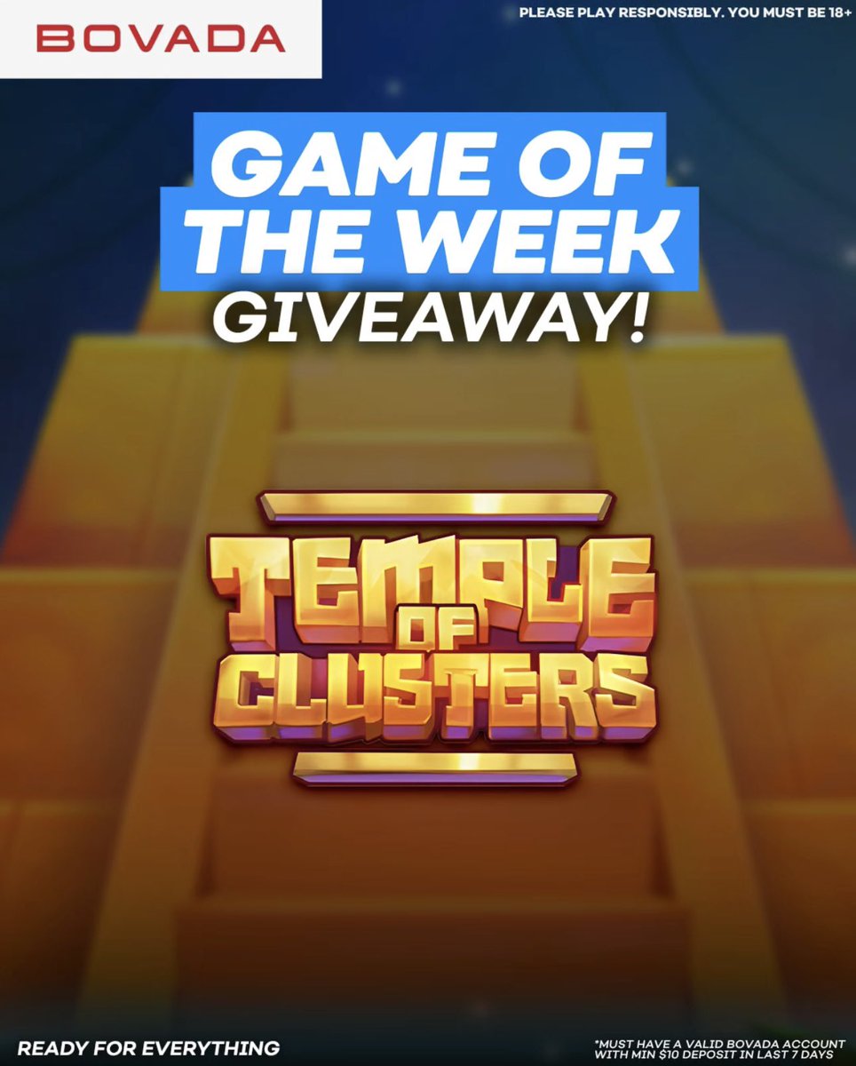 💰 WHO WANTS A BONUS? 💰

We’re giving away FIVE $20 crypto bonuses to celebrate our Game Of The Week!

- ❤️ + 🔁 + Follow <a href="/Bovada_Casino/">Bovada Casino</a> 
- Drop a  in 🎰 the comments

Five random winners will be selected and posted tomorrow at 4PM ET! ⏳

Terms: bit.ly/3YpL9SK