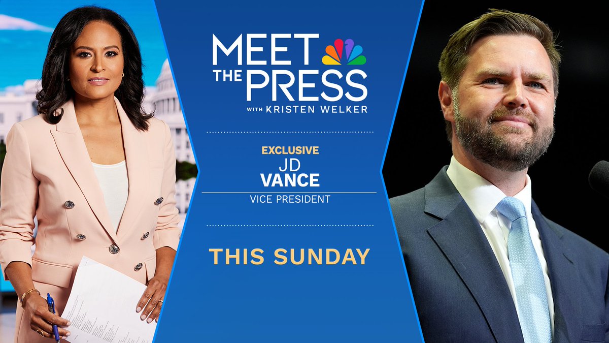 Join in on EXCLUSIVE insights from JD Vance and other political leaders during Kristen Welker's interview on Meet the Press at 7 p.m. TONIGHT on NBC. You don't want to miss this.