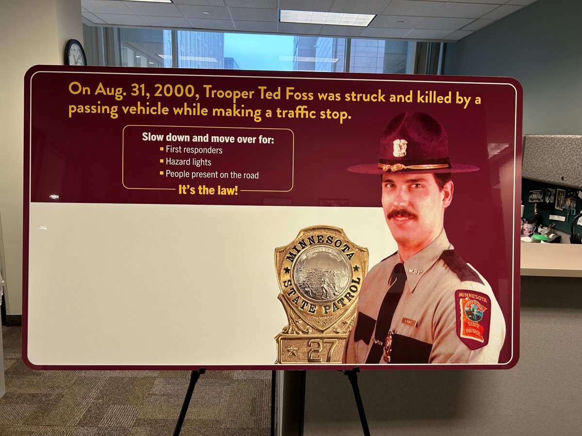 Tomorrow is State Patrol Day at the <a href="/mnstatefair/">Minnesota State Fair</a>. This year marks 25 years since Trooper Ted Foss’s line-of-duty death. Visit the <a href="/MnDPS_MSP/">MN State Patrol</a> booths at the North End from 8 a.m. to 3 p.m. to sign the memorial and honor his memory by moving over for flashing lights — it’s the law.