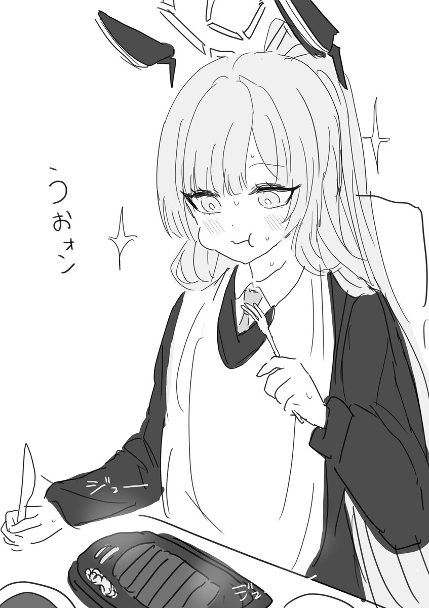 ステーキを食べるウタハ先輩(再掲)