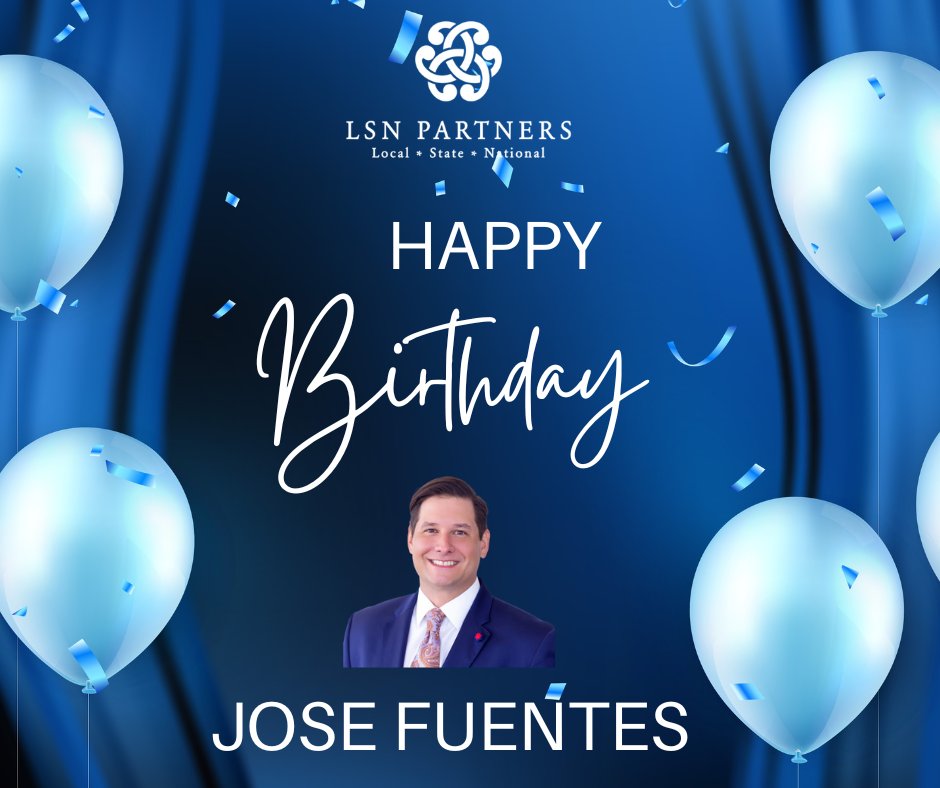 🎉 Happy Birthday to our colleague and friend, Jose Fuentes!

We celebrate you today and are lucky to work alongside you every day!

Wishing you a fantastic year ahead filled with good health, great moments, and continued success! 🥳 #LSNBirthday