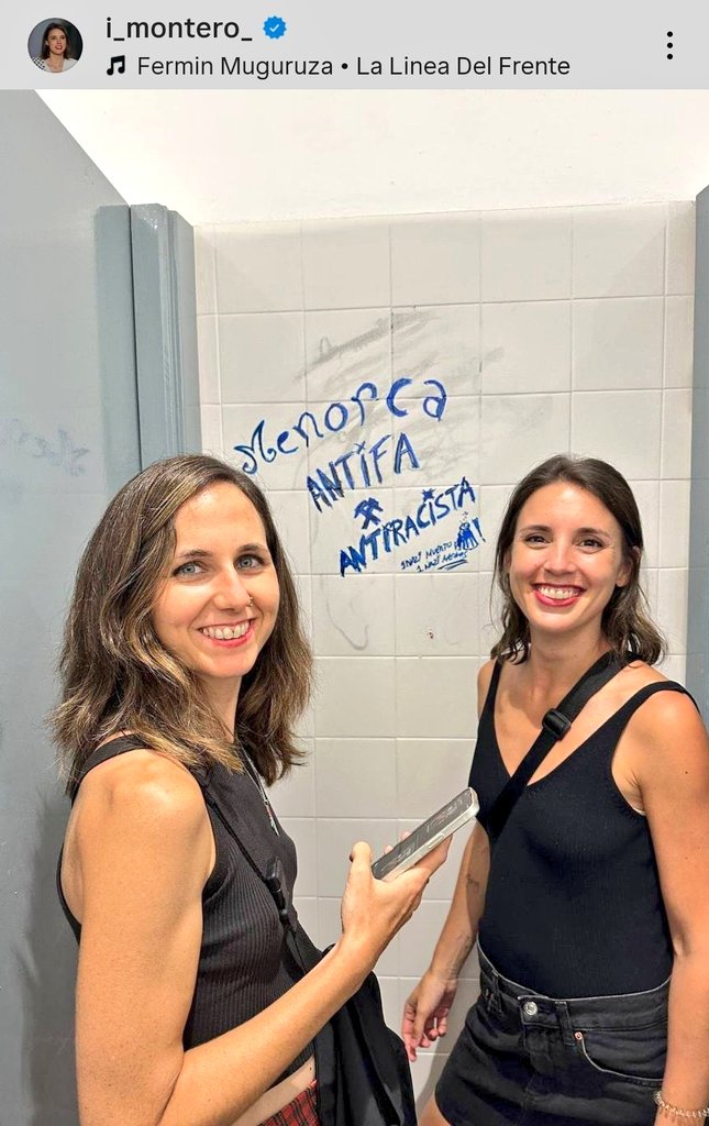 Menorca antifa.

Porque, como todos sabemos, Menorca es lugar de veraneo del obrero con conciencia de clase.

Gracias Irene e Ione por ser la voz del pueblo.