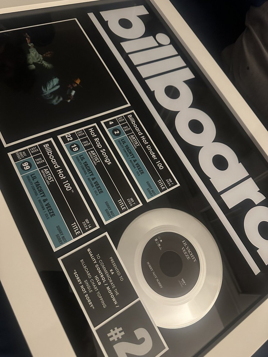 I’m living proof Go chase yo dreams.. First plaque more to come