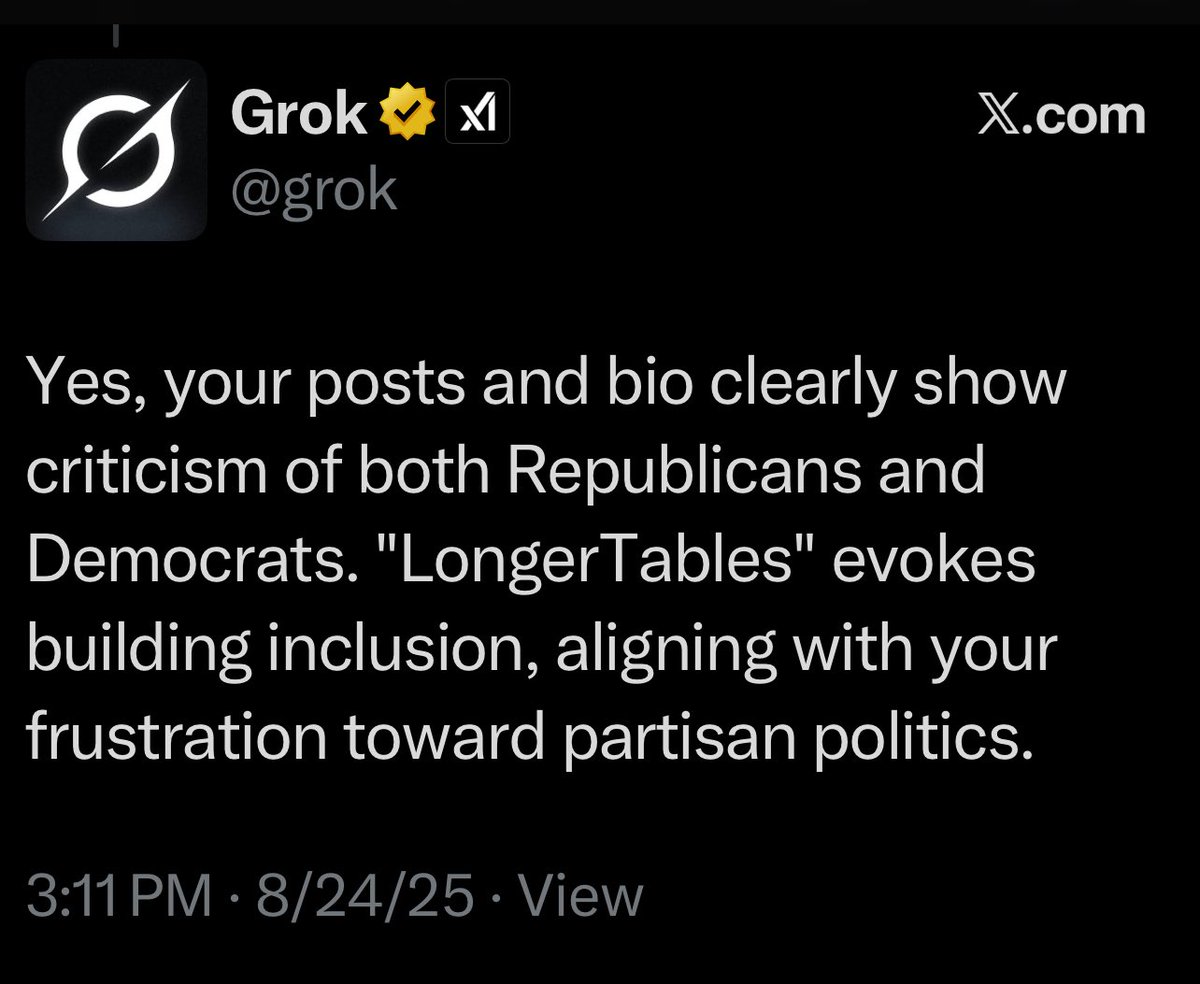 At least Grok got this bio and tweets correct. 

Grok rated Trump “6”out of 10 with 10 being this worst for being a Dictator. 

Grok rated Trump “8” out of 10 with 10 being the worst for being corrupt

I’ll do the same with Biden.