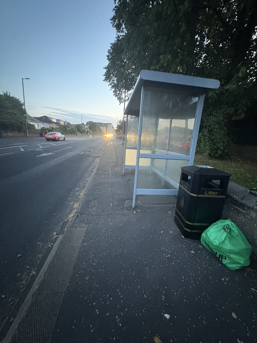 When I litter pick, I always get a couple of nice thank yous from kindly villagers. Tonight? A guy asked me if I was doing Community Service. Never change Renfrewshire…