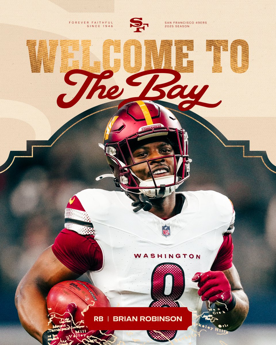 49ers's tweet image. Running to the Bay 😏