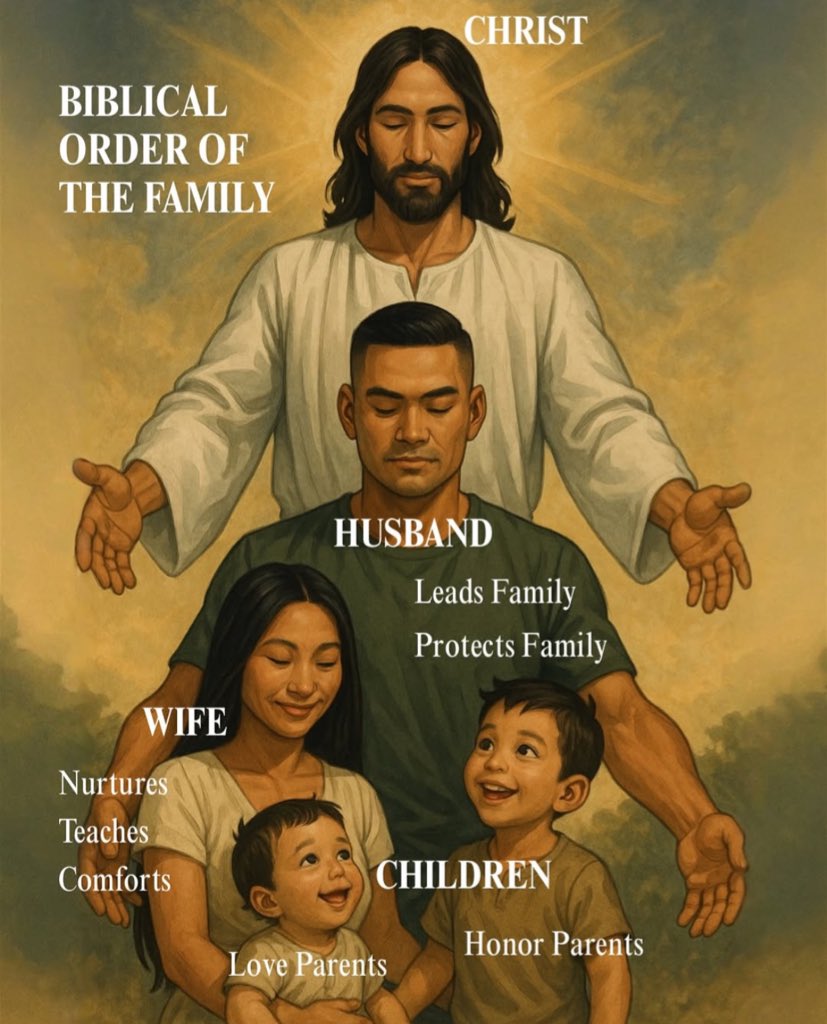 churchtalkative's tweet image. The family falls apart when we ignore God’s order.