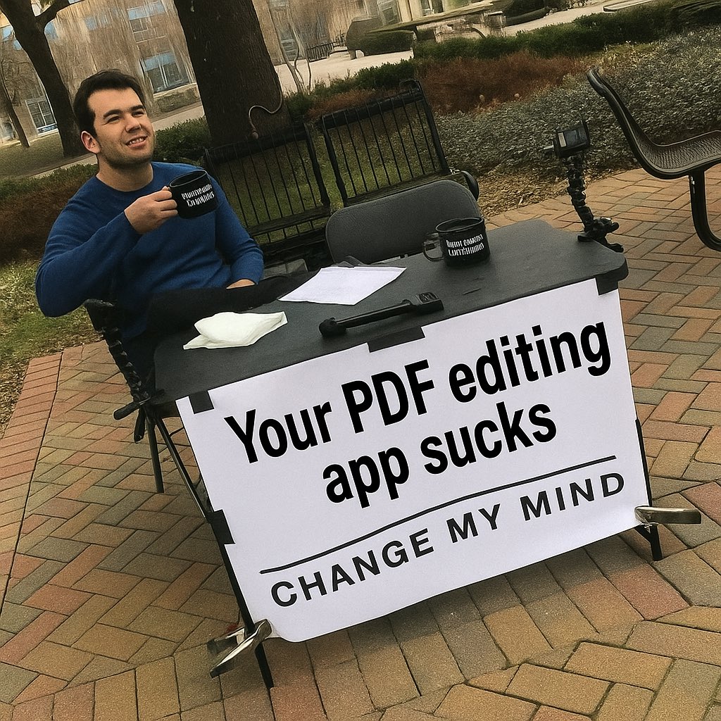Your phone is not designed for the complicated editing tools! that’s why ai editing is the future for mobile pdf tools ! try pdfapp.app #klevo
