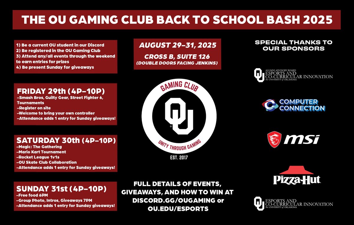 First look at our Back to School Bash events, sponsors, and how to win... stay tuned for prizes and closer looks later this week! 👀