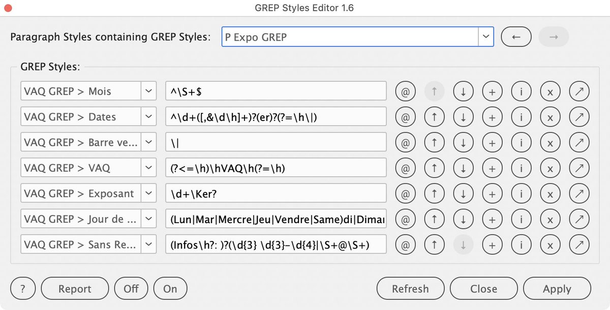 (12) This is your "Swiss-knife" for managing GREP styles, enabling you to edit them all from one sleek, centralized control interface.
Available individually or as part of MEGAPACK 1.0 Bundle: payhip.com/b/Z0kTl