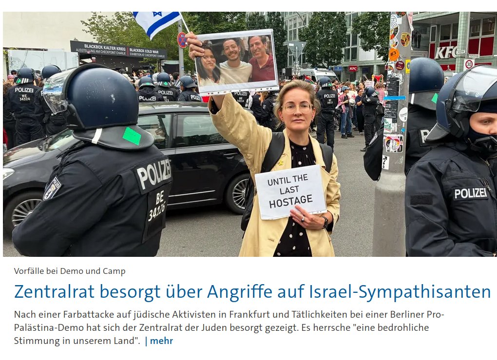 Die hl. Karoline hat heute einen Sieg errungen und es auf die Startseite der Tagesschau geschafft.