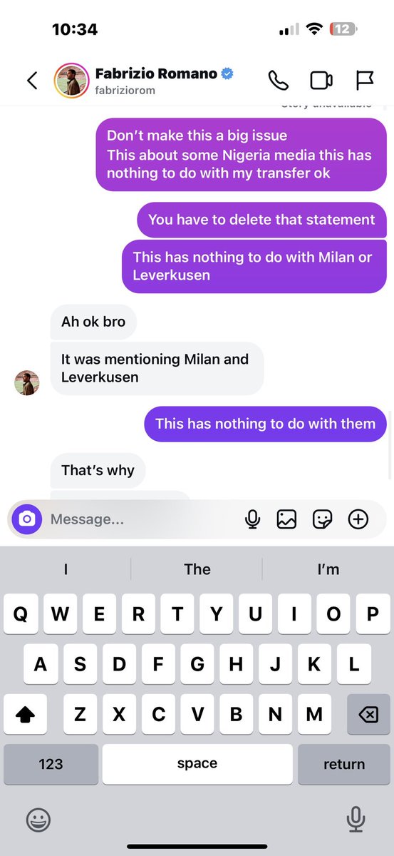 Milan Xtra (@milanxtra) on Twitter photo 📲🇳🇬 | 𝐉𝐔𝐒𝐓 𝐈𝐍: Victor Boniface has just shared DM's exchanging words with <a href="/FabrizioRomano/">Fabrizio Romano</a>: 📲🇳🇬 | 𝐉𝐔𝐒𝐓 𝐈𝐍: Victor Boniface has just shared DM's exchanging words with <a href="/FabrizioRomano/">Fabrizio Romano</a>: