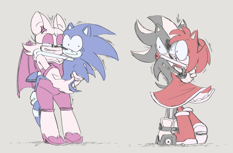 Been seeing a lot of Sonic and Rouge shippers recently so I thought of something really funny