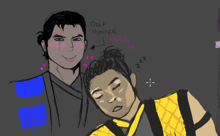 SnarkyROAR's tweet photo. some subscorp doodles with moot https://t.co/Syzj695Qkq