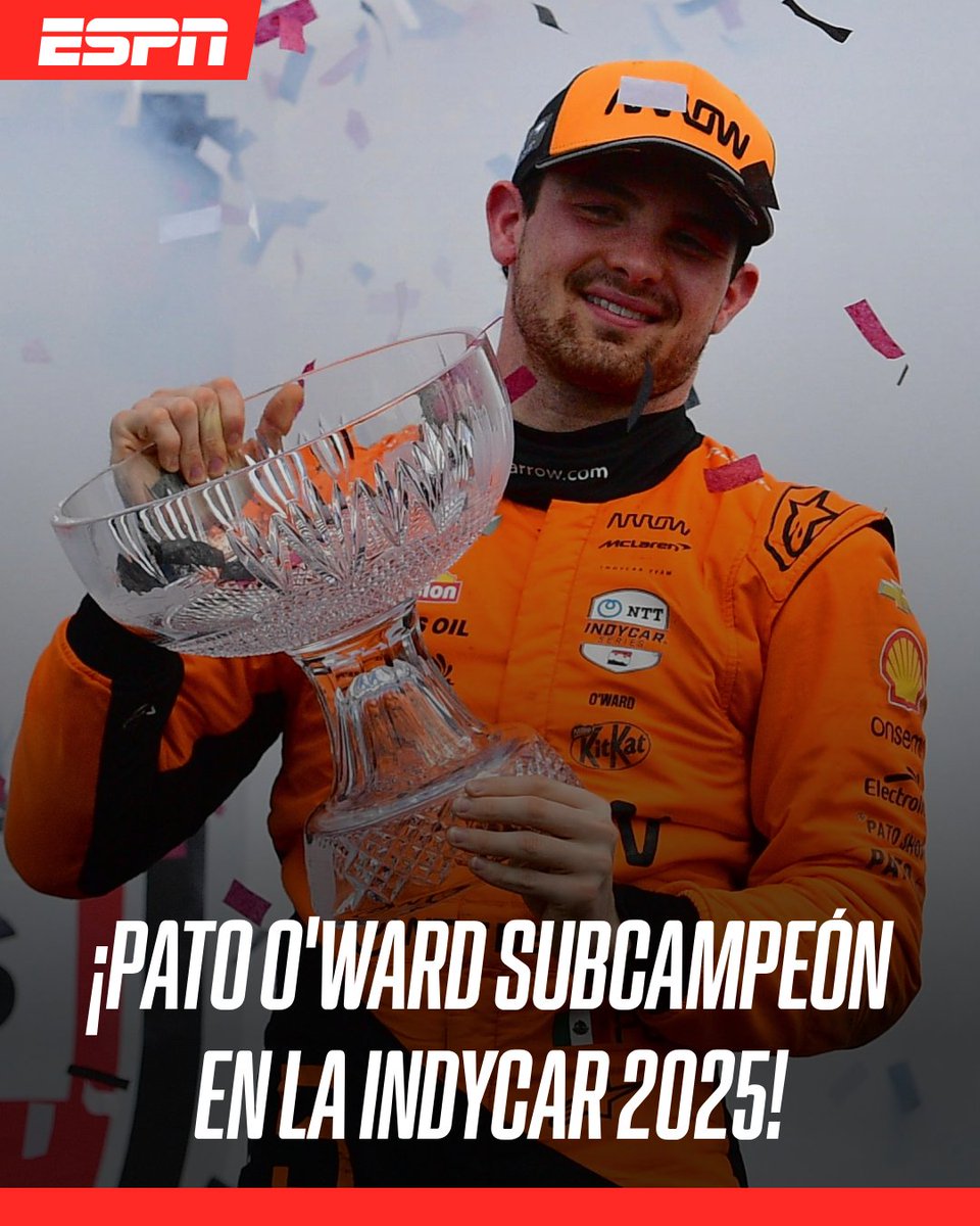 🔥 ¡LA MEJOR TEMPORADA DE SU CARRERA! 🔥

PATO O'WARD SUBCAMPEÓN EN LA INDYCAR 🇲🇽 👏

EL MEXICANO FINALIZÓ QUINTO EN MILWAUKEE PARA ASEGURAR EL SEGUNDO LUGAR DEL CAMPEONATO 🔝 🏎️